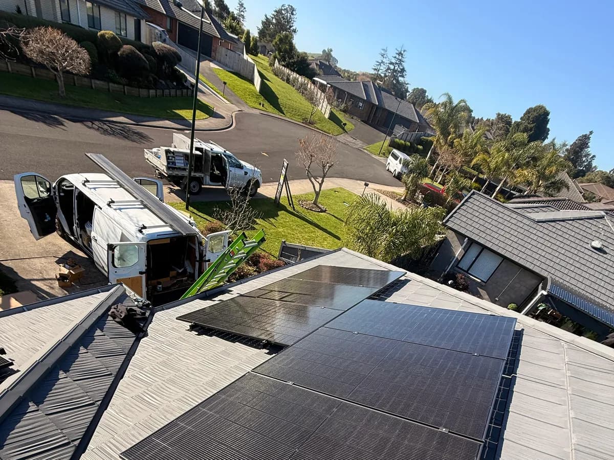 A 9.1kW EFS Solar array on a home in Te Kauwhata, Waikato